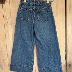 Gap Kids High Rise Stride Wide-Leg Ankle Jeans size 10